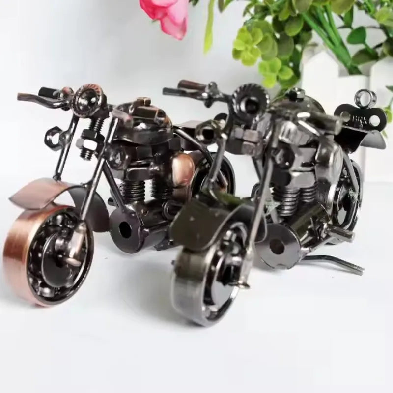 Vroomy - Modello di motocicletta vintage modellino di motocicletta P in ferro per motocicletta Fatto a mano