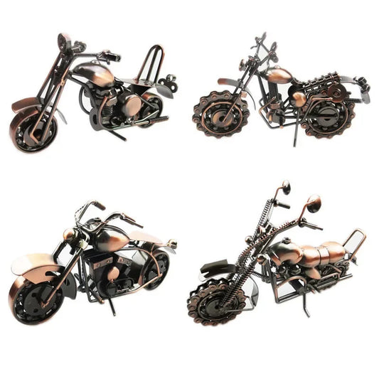 Vroomy - Modellino di motocicletta Vintage in metallo Oggetto decorativo